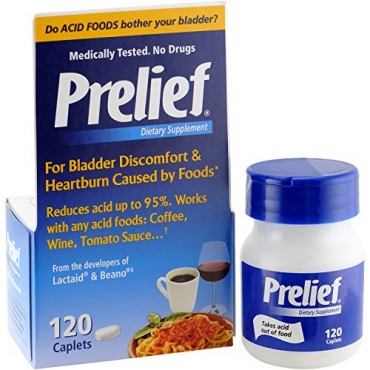Prelief Dietary Supplement for Heartburn 120 Tablets 